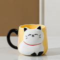 Axyaa 3D Embossed Cat Ceramic Mug 500ml - Cute Novelty Gift for Home