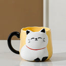 Axyaa 3D Embossed Cat Ceramic Mug 500ml - Cute Novelty Gift for Home