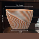 Axyaa Ceramic Vase Plant Pot Floral Vases Room Decor Aesthetic Ornaments