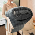 Axyaa Cozy Rabbit Fur Throw Blanket: Soft Plush Sofa Bed Autumn Winter Warm Blanket