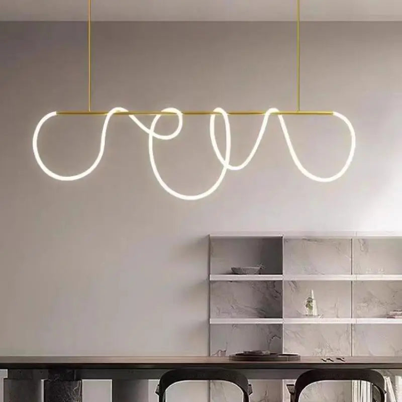Axyaa Nordic Modern Dimmable Ceiling Chandelier for Home Decor Lighting