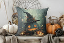 Axyaa Halloween Ghost Bow Pumpkin Pattern Cushion Cover for Sofa Bedroom Car