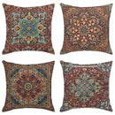 Floral Pattern Pillow Covers by Axyaa - Elegant Cushion Cover for Sofa, Bedroom, Car