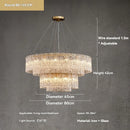 Axyaa Glass LED Chandelier: Luxury Modern Home Decor Lighting