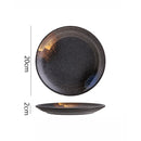Axyaa Retro Ceramic Steak & Sushi Plate for Molecular Cuisine Tableware