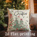 Axyaa Christmas Snowflake Holiday Pillows Pattern Cover for Sofa Bedroom Car
