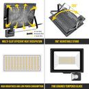 Axyaa Induction LED Flood Light with Adjustable PIR Sensor - Outdoor Floodlight