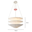 Axyaa Paper Pendant Lamp Ceiling Light Chandelier for Living Room Kitchen