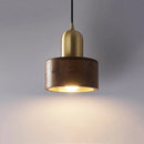 Axyaa Vintage Brown Wood Pendant Light for Dining & Bedside Lighting