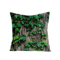 Axyaa Green Leaf Linen Pillow Cover - Stylish Sofa Decor & Home Accent