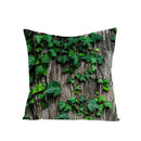 Axyaa Green Leaf Linen Pillow Cover - Stylish Sofa Decor & Home Accent
