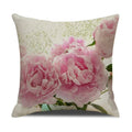 Axyaa Pastoral Floral Cushion Cover: Elegant Linen Home Decor for Sofa, Square Flower Pillow