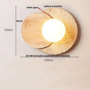 Axyaa Solar Eclipse LED Wall Lamp: Nordic Modern Ambience Bedside Light