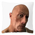 Dwayne Johnson Rock Face Cushion Cover for Sofa by Axyaa - Home Decor Pillowcase