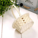 Axyaa Rattan Flower Storage Basket: Multi-functional Hand Made Picnic & Home Organizer