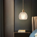 Axyaa Modern Glass Pendant Light: Bedroom Cafe Hanging Lamp Chandeliers