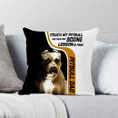 Axyaa American Akita Print Pillowcase: Cute Dog Cushion Cover for Home and Car