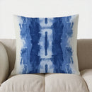 Axyaa Blue Abstract Streak Pattern Throw Pillow Cover