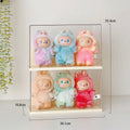 Axyaa Labubu Dolls Acrylic Display Case Dustproof Blind Box Plush Doll Storage Box