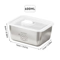 Axyaa Stainless Steel Square Food Storage Container for Fresh-keeping