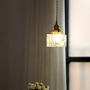 Axyaa Nordic Decor LED Pendant Lights Clear Glass Modern Loft Brass Hanging Lamp