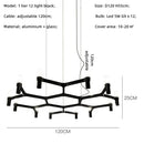 Axyaa Metal Pendant Chandelier: Modern Luxury G9 LED Lighting Fixture