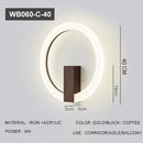 Axyaa Ring Wall Lamp LED Sconce Home Decoration for Bedroom Living Room