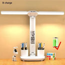 Axyaa Rechargeable Study Lamp with Fan, LED Clock Display, Reading Light