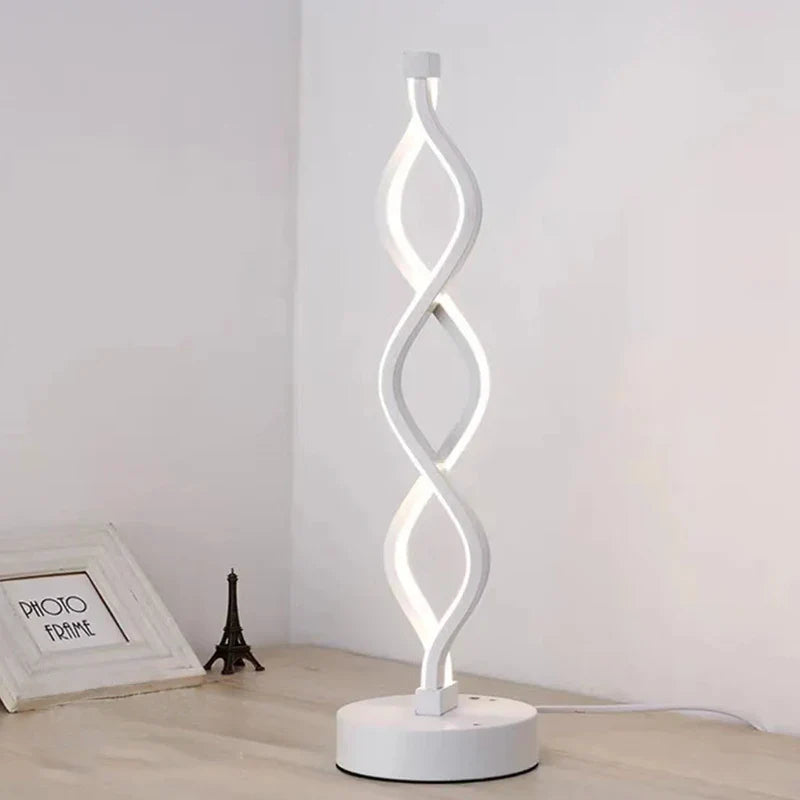 Axya LED Spiral Table Lamp for Home Decor