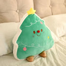Axyaa Christmas Decorative Throw Pillows Xmas Tree Reindeer Gnome Plush Toy
