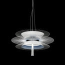 Axyaa Hollow Flying Saucer Chandelier for Modern Restaurant, Designer, Creative, Simple, and Elegant.