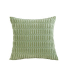Axyaa Green Velvet Corduroy Striped Cushion Cover 45x45cm Modern Home Decor Pillow Case