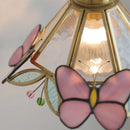Axyaa Butterfly LED Hanging Lamp Clear Glass Nordic Pendant Lighting