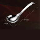 Axyaa Stainless Steel Wall-mounted Deep Soup Spoon - Large, Food-grade Quality