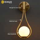 Axyaa Gold G9 Wall Sconce Nordic Style Lighting Fixture for Bedroom, Hallway, Stairway