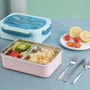 Axyaa Stainless Steel Bento Box with Cutlery | Portable Microwave Lunch Container