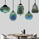 Axyaa Fireworks Glass Pendant Lights for Modern Living Room Decor