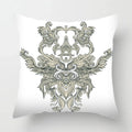 Axyaa Baroque Geometric Throw Pillow Case, Elegant Vintage 45X45CM Cushion Cover for Home