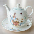 Axya Cartoon Cute Bone Tea Set with Teapot, Cup, Saucer - European Afternoon Tea