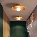 Axyaa Nordic Walnut Log Ceiling Lights - Creative, Simple, and Stylish Lighting Fixtures