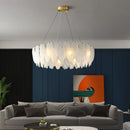 Axyaa Nordic Gold Feather Chandelier Pendant Light