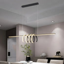 Axyaa Modern Spiral LED Pendant Lights - Creative Dining Chandeliers for Home Decor