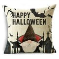 Axyaa Halloween Bat Pumpkin Illustration Pillowcase Sofa Lumbar Pillow Cover