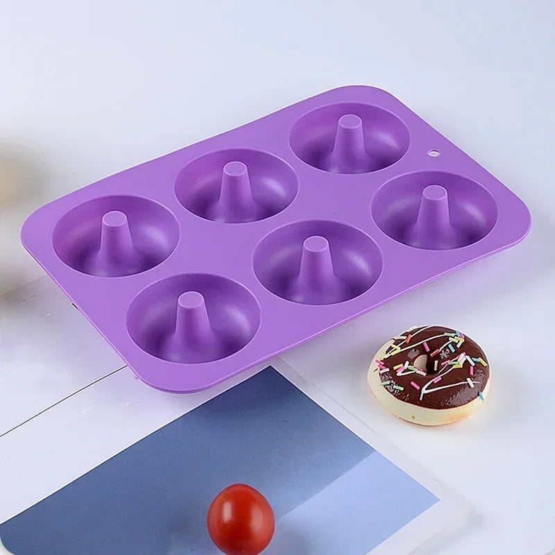 Silicone Donut Mold Cupcake Mould Baking Tool, Axyaa Bakeware Kitchen Accessories