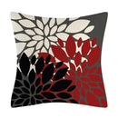 Axyaa Black Red Geometric Abstract Cushion Cover for Stylish Home Decor