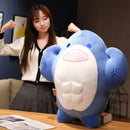 Axyaa Muscle Shark Doll Pillow: Fun Birthday Gift for Guys and Students