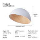 Axyaa Wood Grain Personality LED Ceiling Light for Bedroom, Living Room, Study