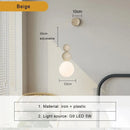 Axyaa Modern Nordic LED Wall Lamp Cream Style Indoor Lighting Home Decor