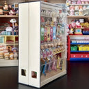 Axyaa Toy Display Box with Character Keychain Organizer - Large Capacity Transparent Rack