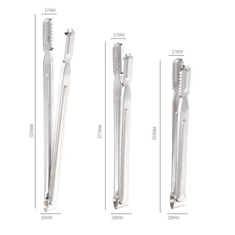 Axyaa Stainless Steel Food Tongs for Kitchen Cooking and Barbecue